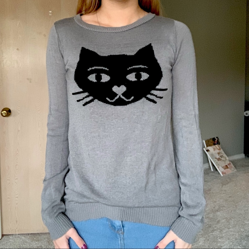 Long Sleeve Cat Shirt